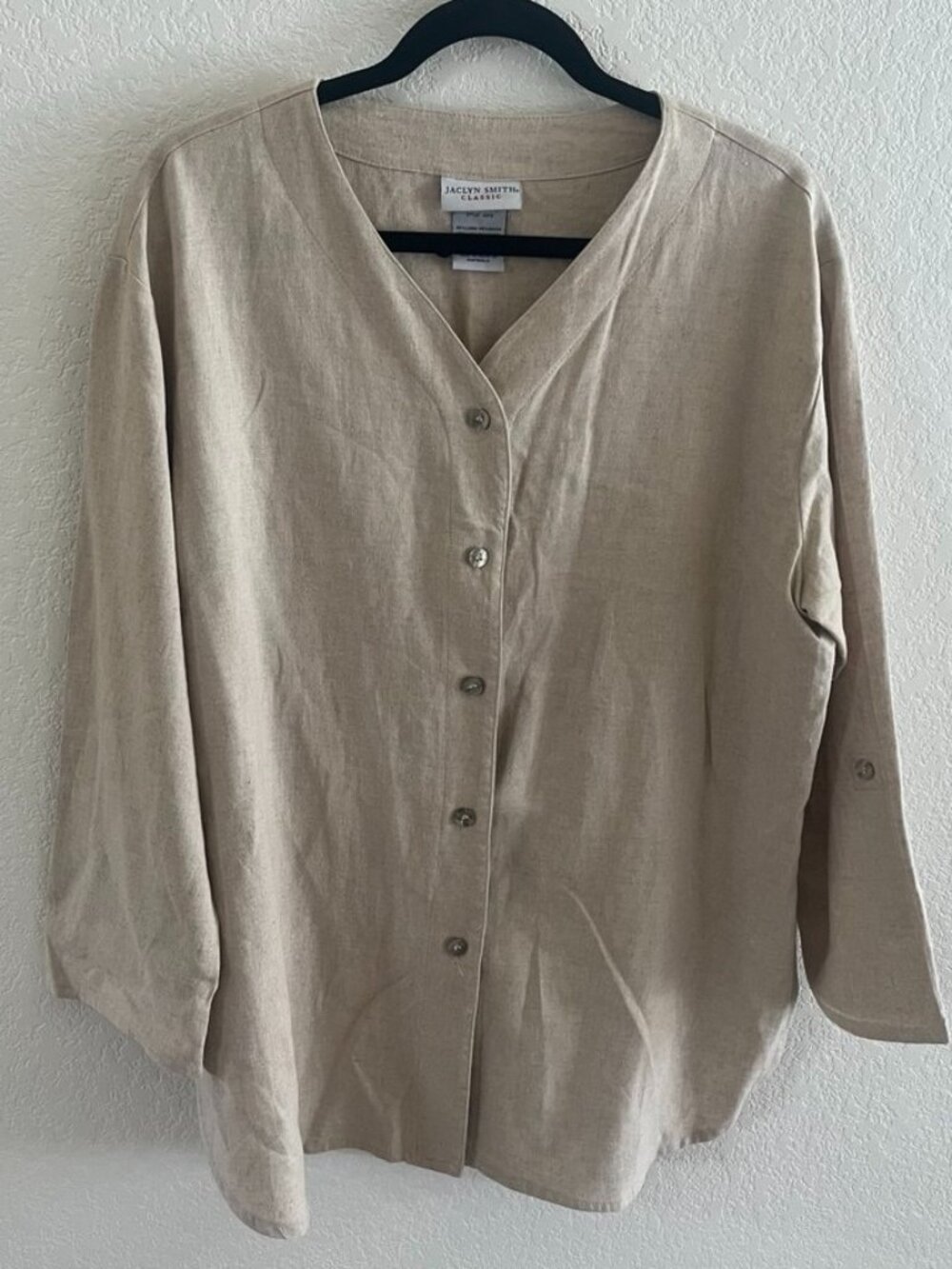 Lagenlook Linen Blend Top or Shacket